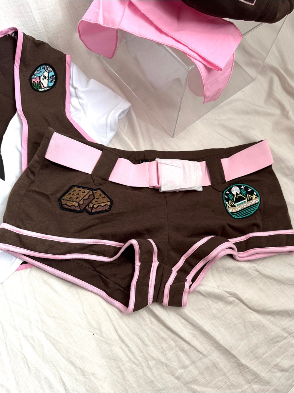 Dolls Kill Trickz N’ Treatz Camp Scout Costume Set Medium NWT - Picture 2 of 5